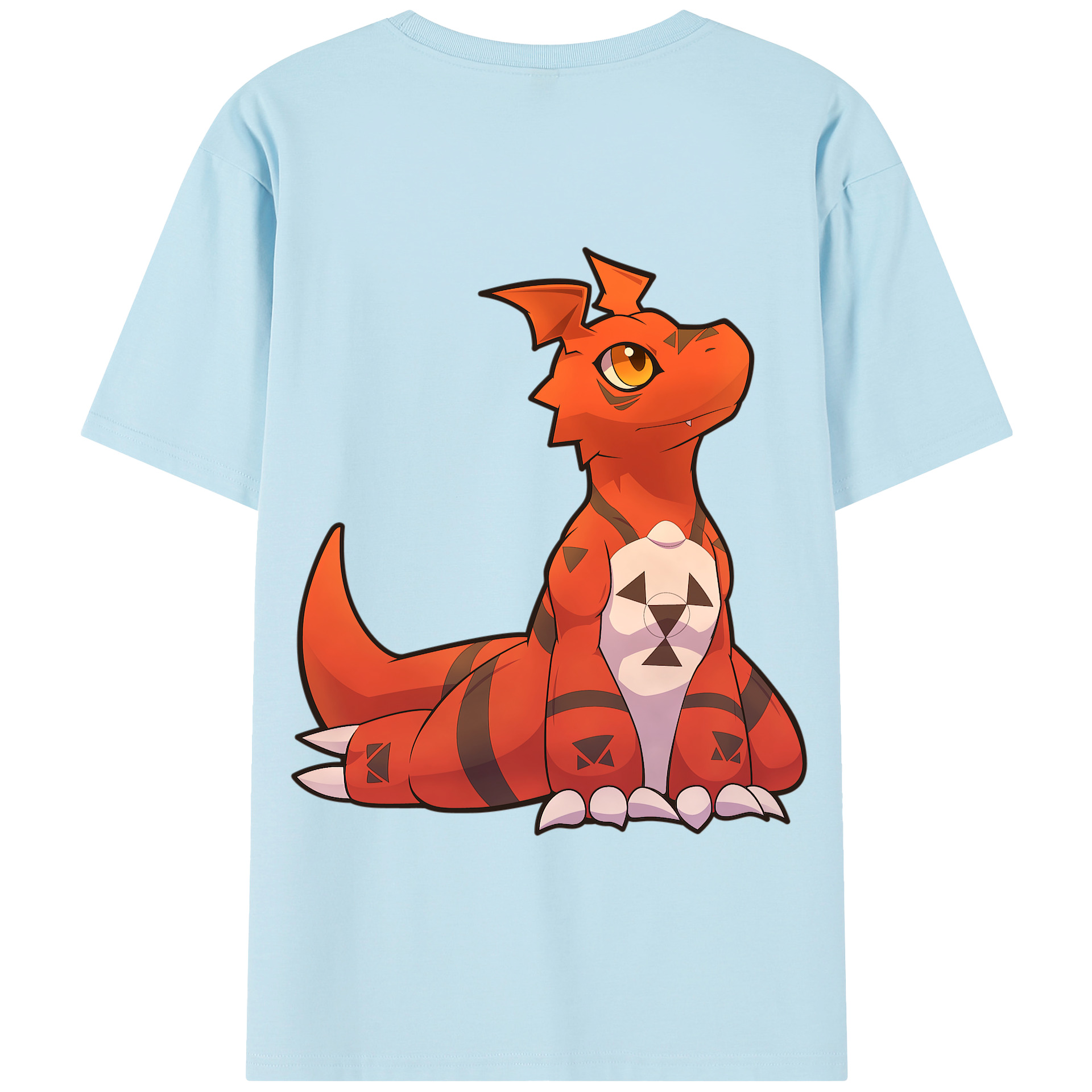 （画像用） Digimon デジタルモンスター/デジモン 綿100％半袖Tシャツ（背面プリント）